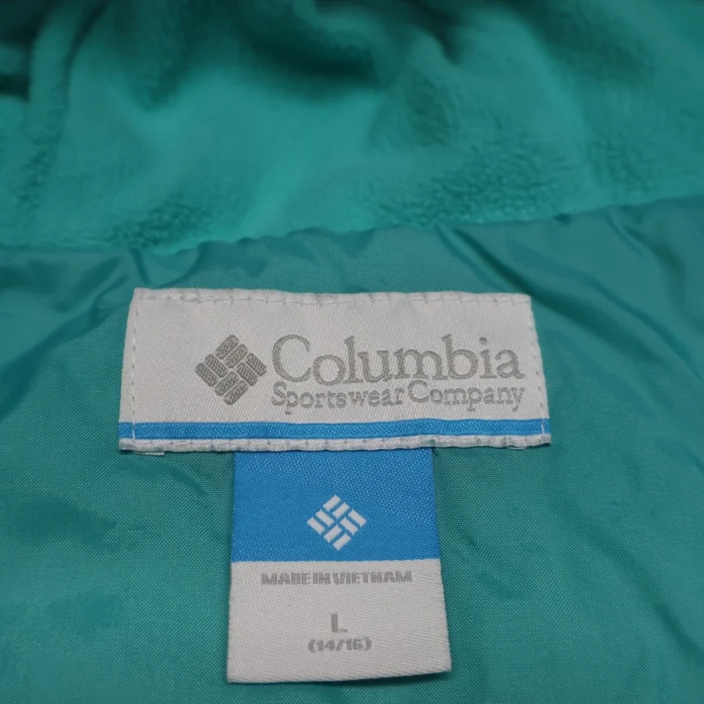 Columbia Jacket Youth‎ Large 14/16 Blue Rain Zilla Lightweight Water Resistant